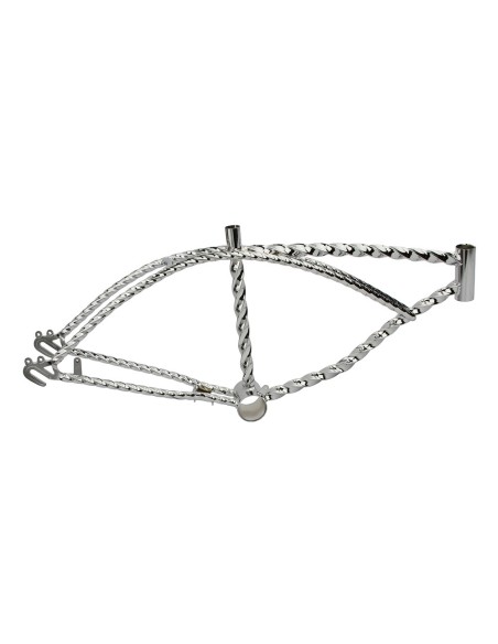 20 Twisted Lowrider Frame Chrome.